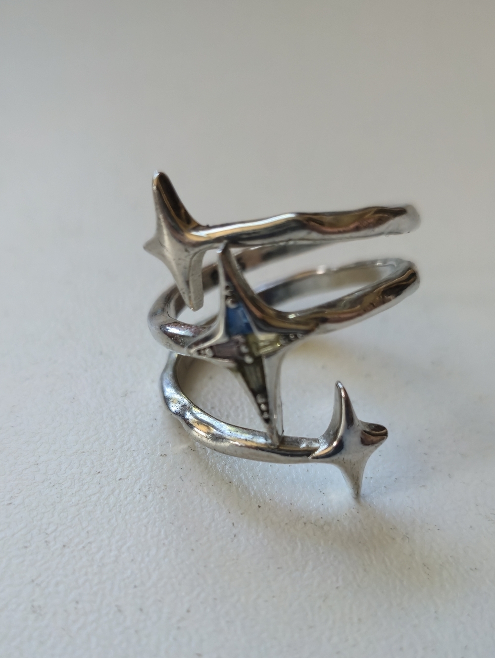 ⭐️HOLD⭐️ Sterling Star Adjustable Wrap Ring